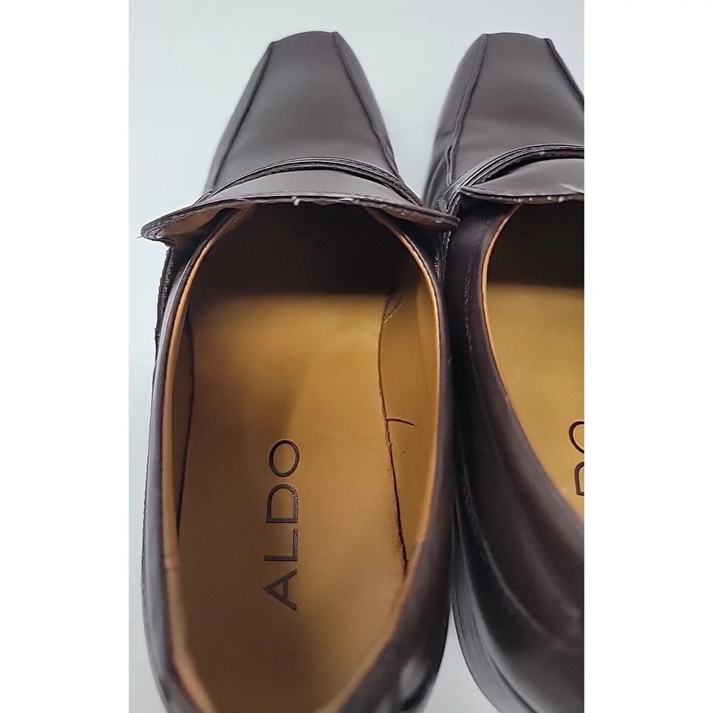 Aldo Zartman 22 Mens Brown Dress Shoes 7.5 $110 MSRP